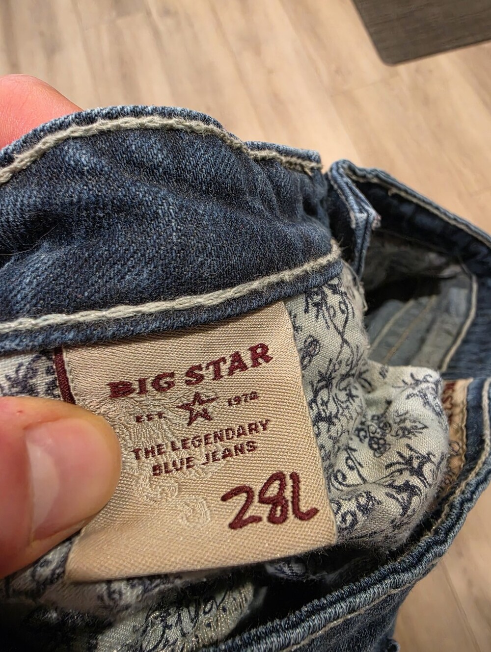 Big Star Sweet Boot Ultra Low Rise Jeans 28L - Picture 11 of 11